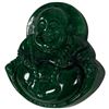 Image 3 : New Jade Green Carved Buddha Pendant (43mm x 47mm x 13mm thick)