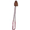 Image 2 : Carved Chinese Brown Serpentine Stone Tiger and  Dragon Pendant on Cord (47mm  x 82mm x 13mm thick)