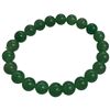 Image 2 : 3 New Jade Green Stone Bead Bracelets (7.9 mm  - 9.3mm beads)