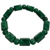 Image 4 : 3 New Jade Green Stone Bead Bracelets (7.9 mm  - 9.3mm beads)