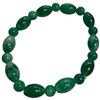Image 2 : 4 New Jade Green Stone Bead Bracelets (5.8 mm  - 7.6mm beads)