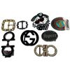 Image 1 : 8 Collectible Belt Buckles - Ferragamo. Oilfield Trash, Lady Luck, Speer, Gucci & More