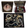 Image 1 : Tray of Assorted Jewelry & Collectibles * Featuring a Queen Mother Portrait & Vintage Budapest Souve