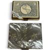 Image 1 : Vintage Brass & Faux MOP Cigarette Case & Colibri Slim Travel Alarm