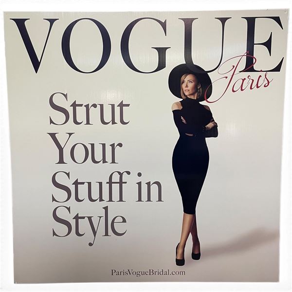 Paris Vogue Bridal 'Strut Your Stuff in Style' Corrugated Plastic Advertising Sign