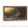 Image 2 : Signed Framed Sporting Still Life with Game Birds & Hunting Equipment