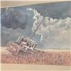 Image 3 : James Corway Signed Watercolor & Ink Beached Fishing Boat Seascape (25 x 21 in.)