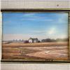 Image 2 : Pair of Signed Prairie Farmstead Pastel Drawings in Matching Custom Frames 13.5x11.5" Each