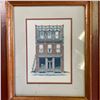 Image 2 : Pair of Framed Architectural Renderings, One Signed Martin Tang (11 x 13 & 10.5 x 12.5 in.)