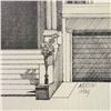 Image 4 : Pair of Framed Architectural Renderings, One Signed Martin Tang (11 x 13 & 10.5 x 12.5 in.)