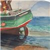 Image 3 : Rempel 1985 Watercolor of Beached Fishing Boat, Signed & Framed (26 x 22 in.)