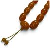 Image 2 : 28" Butterscotch Bakelite-Style Necklace with Large 26mm x 35mm beads