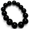 Image 3 : 2 Natural Onyx Stretch Bracelets * Black Onyx with 13mm Beads & Gey with 8mm & 11mm Beads