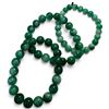 Image 1 : 3 Serpentine Stone Beaded Stretch Bracelets (8.5mm & 10mm beads)