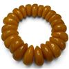 Image 1 : Butterscotch Bakelite-Style Stretch Bracelet with 10mm x 19mm Beads