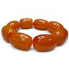 Image 2 : Butterscotch Bakelite-Style Stretch Bracelet with 26mm x 19mm Beads