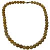 Image 2 : 18" Honey Jade Polished 8mm Beaded Necklace - Lobster Clasp