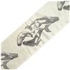 Image 5 : Bill Reid Signed 1985 Haida Killer Whale Textile Scarf (51 x 8.25 in.)