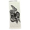 Image 1 : Bill Reid Haida Eagle Black & White Silkscreen Vancouver Street Banner (32 x 79 in.)