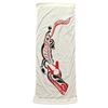 Image 1 : Bill Reid Wolf Silkscreen Street Banner Flag (32 x 79 in.)