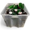 Image 1 : Tote of Vintage Beer and Other Large Bottles