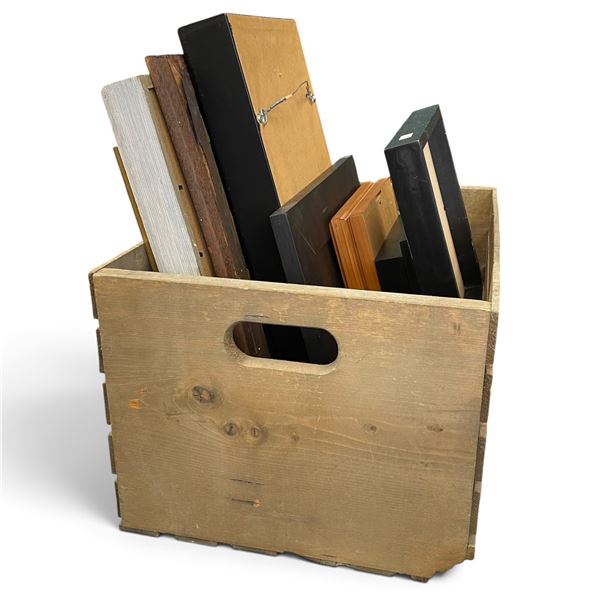 Box of Vintage Framed Art and Prints