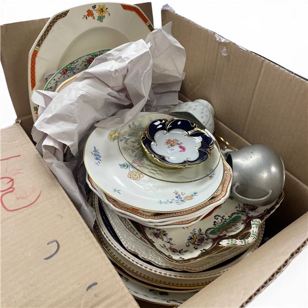 Box of Assorted Vintage China