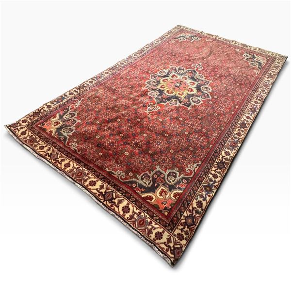 Hand-Knotted Bijar Persian Wool Rug 62x43.5" Originating from Iran