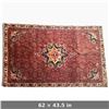 Image 2 : Hand-Knotted Bijar Persian Wool Rug 62x43.5" Originating from Iran