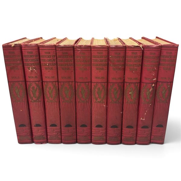 W. Stanley Macbean Knight, The History of the Great European War, 10-Volume Caxton Set