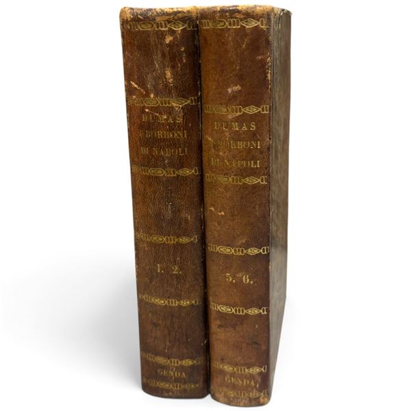 Alexandre Dumas, I Borboni di Napoli, Vols. I-II & V-VI, 2 Bound Books, 1862-1863