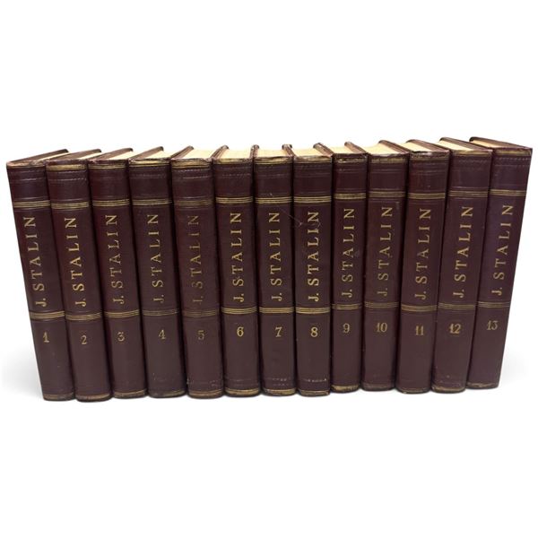 J. V. Stalin Works, Complete 13-Volume English Hardcover Set, Moscow, 1952-1955