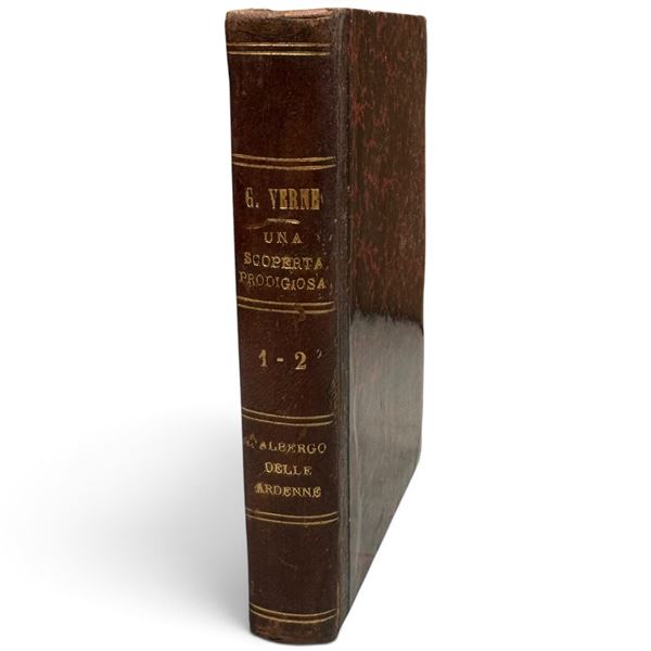 Jules Verne Una Scoperta Prodigiosa, Italian 3rd Edition, Vols. 1-2, 1878
