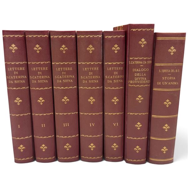 Saint Catherine of Siena & Saint Thérèse Italian Religious Works, 7 Volumes