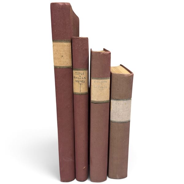 Four Italian-Language Bound Volumes: Conan Doyle, Bulwer-Lytton & Boussenard, 1873-1952