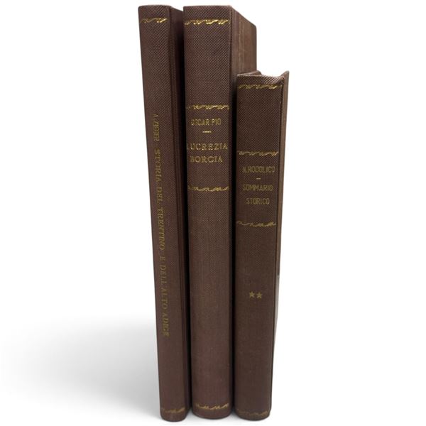 Four Italian-Language Books by Boussenard, Pio, Rodolico & Zieger, Early 20th Century