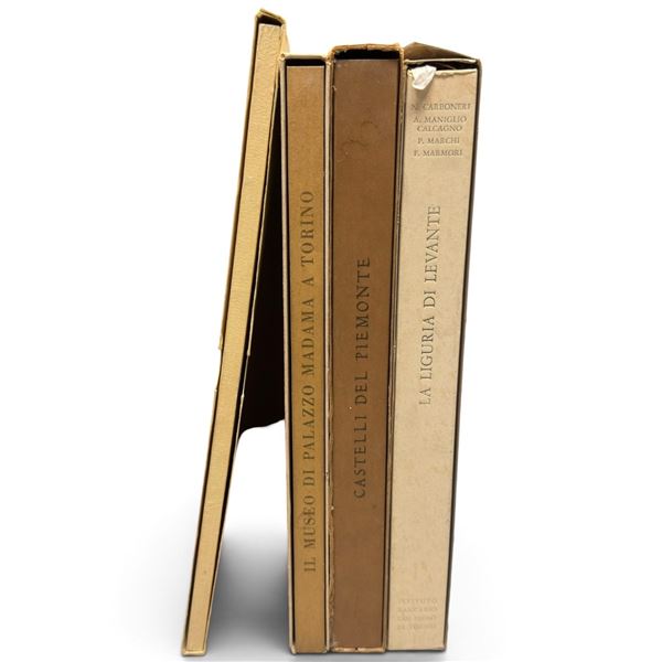 Four Italian Art, Architecture & Regional History Books: Piedmont, Turin, Liguria & Caluso