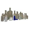 Image 2 : Collection of Embossed Glass Medicine, Apothecary & Liquor Bottles in Aqua & Cobalt