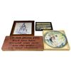 Image 2 : Mixed Decorative Art Group with Folk Painting, Framed Works, Tile, Plaque & Chinese Plate