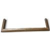 Image 1 : Bronze-Tone Sheet Metal Fireplace Fender with Beaded Seam Details