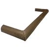 Image 2 : Bronze-Tone Sheet Metal Fireplace Fender with Beaded Seam Details