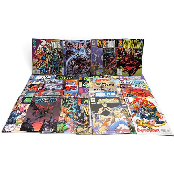 Assorted Modern Comic Book Lot: Spawn, Generation X, Gen13, X-Men, Image & Valiant