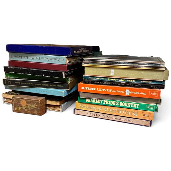 Large Group of Boxed Record Sets & LP Albums, Classical, Country, Pop & Broadway