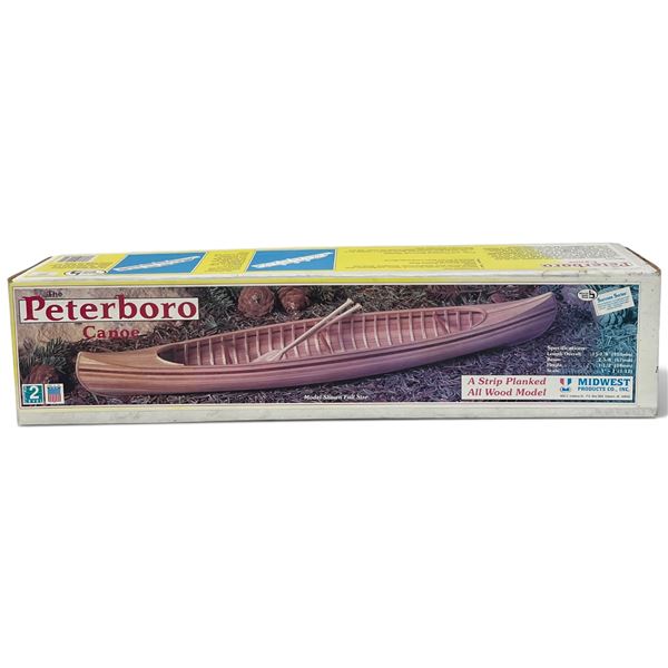 Midwest Products "Peterboro Canoe" Model - 1:12 Scale (Strip Plank All Wood Model)