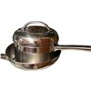 Image 3 : Multi-Piece Polished Stainless Steel Cookware Set with Stockpot, Saucepans & Lids