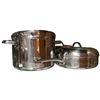 Image 4 : Multi-Piece Polished Stainless Steel Cookware Set with Stockpot, Saucepans & Lids