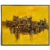 Image 1 : Fred Ken Knight Signed "Siena House (3)" Impasto Oil on Canvas, Framed (25 x 21 in.)
