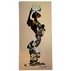 Image 4 : Signed Three-Piece Butterfly-Wing Collage Set, Birds & Figure (Larger ones 9.5 x 16 in.)