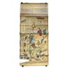 Image 1 : Songdi Wang Ten Kings of Hell Polychrome Hanging Scroll Painting (34 x 76 in.)