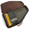 Image 1 : Black-Painted 12-Chord Autoharp-Style Zither with Note Guide, No. 04732 & Fitted Case